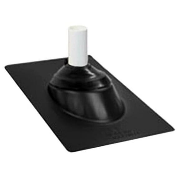 IPS 100631 12 x 15.5 in. 4-in-1 Galvanized Base Roof Flashing, Black