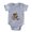 Heather Grey, variant on CafePress - Wire Fox Terrier - Cute Infant Baby Football Bodysuit