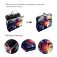 thumbnail image 3 of Stylish and Durable Coin Purse - 0.7 Microfiber Zinc Alloy Jaws - 4.3x4.7 in/11x12 cm - Trendy and Compact Wallet Organizer for Coins - Ideal Gift - Secure and Convenient Storage, 3 of 7