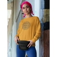 thumbnail image 2 of Beautiful Mandala Owl Design  Sweatshirt Women -Image by Shutterstock, Female Small, 2 of 4