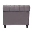 thumbnail image 5 of Home Square 3 Piece cMavi Velvet Living Room Furniture Set, Modern, Gray, 5 of 9