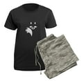 thumbnail image 5 of CafePress - Fox Lines Pajamas - Women's Short Sleeve Print T-Shirt and Pants Dark Cotton Pajama Set, 5 of 7