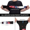 thumbnail image 2 of Xecao's Gnome Independence Day print Arm Sleeves offer cooling UV protection and sports compression for both men and women., 2 of 5