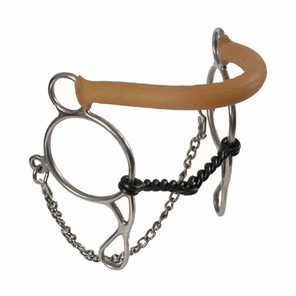 Stainless Steel Gag Hackamore Bit
