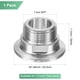 thumbnail image 3 of Uxcell 1-Pack Tri Sanitary 1.5 in Clamp Fittings to 1 in NTP Male Thread Stainless Steel Pipe Tubing Fitting Ferrule OD 50.5mm, 3 of 7