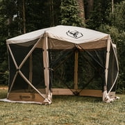 Gazelle Tents™, G6 6-Sided Portable Gazebo, Hub Screen Tent, Desert Sand, GG602DS