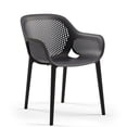 thumbnail image 2 of Afuera Living Resin Patio Dining Chair in Anthracite Black - (Set of 2), 2 of 8