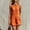Orange, variant on Endives Summer Dresses for Women Casual Button Front Mini Dress Sleeveless Round Neck Retro Dresses Comfy Trendy Summer Shift Dress with Pockets Midi Dresses for Women Orange M