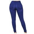 thumbnail image 2 of Aqestyerly Jeans Skinny pour Femmes Grande Taille Mode Décontractée Pantalon Crayon HWRETIE, 2 of 6