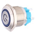 thumbnail image 4 of 2 uds 12 ~ 24VDC interruptor de botón 19mm redondo 4PIN interruptor de reinicio automático con patrón de potencia de luz, 4 of 8