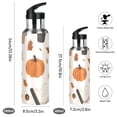 thumbnail image 2 of Yayeee 20oz Insulated Water Bottle Double Wall Stainless Steel with Flip Straw Lid, Hand Drawn Pumpkin, 2 of 7
