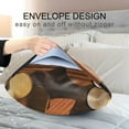 thumbnail image 4 of Yayeee Pillowcase Standard Size Set of 2 Satin Wrinkle Resistant Pillow Case, Gold Flower, 4 of 8
