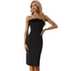 thumbnail image 1 of Vestido Ajustado sin Mangas Sexy para Mujer Allegra K Negro XS, 1 of 6