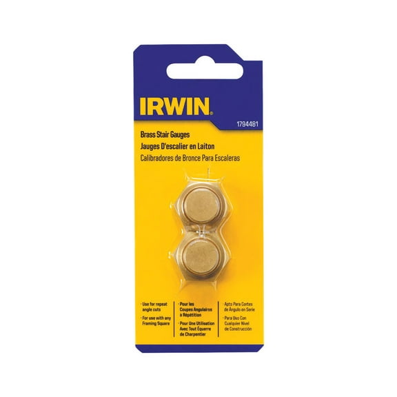 Irwin Brass Stair Gauges