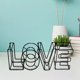 thumbnail image 4 of Adornos de escritorio con letras de amor de alambre de metal 3D para baby shower. Negro, 4 of 7