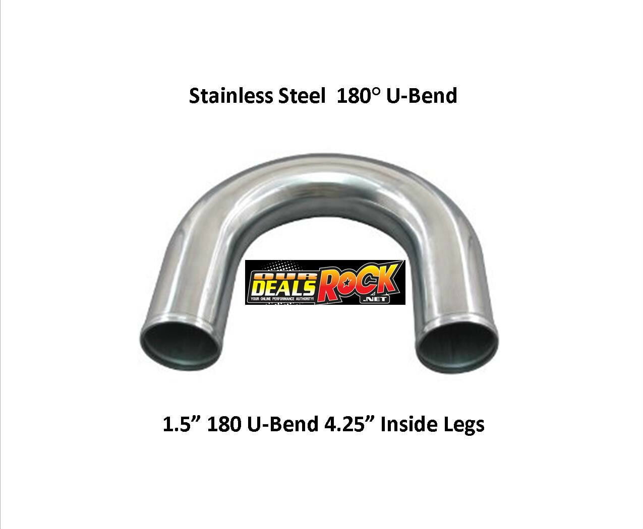150180 Brand New Stainless Steel 180 Degree UBends 1.50" 4.25" Inside Legs