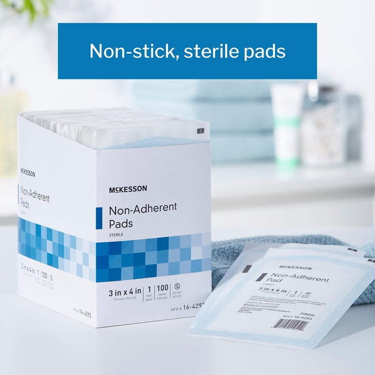 nonadherent dressing Sterile Non-Adherent Pads, 2 in X 3 in, 100 Count, Individually Wrapped, Highly Absorbent & Non-Stick, Non-Adhesive Wound Dressing : Health & Household Non-Adherent Pads & Non-Stick Wound