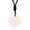 Rose Quartz, variant on Round Necklace Bless Wish Words Natural Crystal Quartz Carving Pendant Healing-Rose Quartz