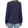 thumbnail image 6 of Ronuti Fall Sweatshirts for Women Long Sleeve Shirts Fashion Casual Crew Neck Pullover Tops, 6 of 10