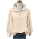 thumbnail image 5 of TaTaai 2026 Spring Summer Solid Color Button Top for Women Long Sleeve Round Neck Casual Blouse Soft Comfy Lightweight Daily Vacation Outfits Gift, 5 of 5