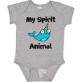 thumbnail image 3 of Inktastic Narwhal is my Spirit Animal Boys or Girls Baby Bodysuit, 3 of 5