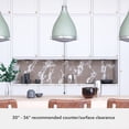 thumbnail image 6 of Hunter - Bluff View 3-light Soft Sage, Medium Size Pendant Light, Dimmable, Casual Style, Bell Shaped, for Bedrooms, Dining, Living Rooms - 19071, 6 of 8