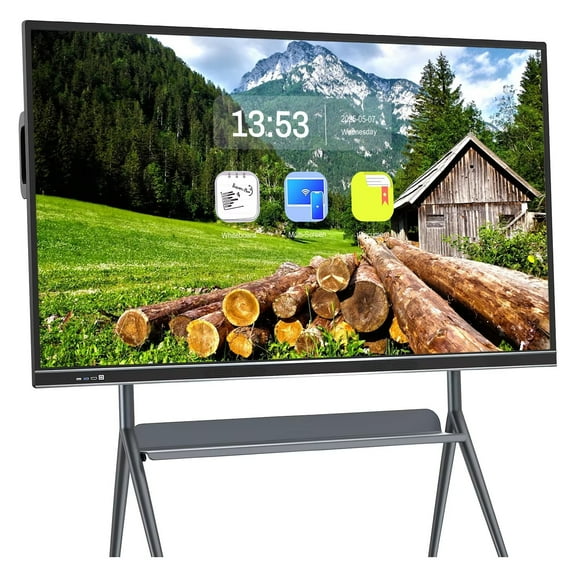 OmninexHub Smart Board 75 Inch Interactive All-in-One Touch Screen with Dual System, Cloud Share in Real-time, Great for Interactive Classroom Sessions, Office Team Meetings