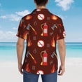 thumbnail image 6 of Daiia Fire Extinguisher Hawaiian Shirt for Men Gentle Cotton Regular Short Sleeve Casual-Large, 6 of 9