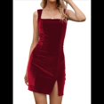 thumbnail image 3 of Vestido Gótico Vintage de Talla Grande para Mujer, Ropa Romántica Informal, Vestido de Moda. Vino Tinto S, 3 of 9