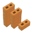 thumbnail image 4 of MERIGLARE Dollhouse Decor Accessory Miniature Bricks Roof Tiles Mini Bricks Roof Tiles 10 Pcs Orange Bricks, 4 of 8
