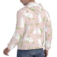 thumbnail image 6 of Naloa Rabbit Men's Casual Hooded Collar Drawstring Hoodies Pullover Sweatshirts Casual Long Sleeve Shirts-Small, 6 of 7