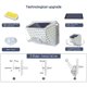 thumbnail image 5 of Paquete de 2 luces solares de pared con sensor de movimiento para exteriores, luces de seguridad impermeables 90 LED inalámbricas 3, 5 of 8