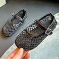 thumbnail image 2 of Gyujnb Girls Mesh Mary Jane Shoes Soft Sole Casual Footwear, Adjustable Buckle Strap Closed Toe Ballet Shoes (Girls),2.5-3 Years, 2 of 7