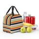 thumbnail image 5 of Disketp Colorful Pastel Stripes Bolsa Térmica para Almuerzo para Hombre y Mujer, Ideal para Trabajo, Senderismo y Picnic, 5 of 8