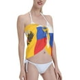 thumbnail image 3 of Women'S Beach Cover Up Short Sarong Dress New Russian Flag Wrap Chiffon Shawl, 3 of 7