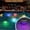 A-9A, variant on MMJ Solar Floating Pool Light LED Color Changing IP68 Waterproof Rechargeable with Automatic On Off for Swimming Pool Pond Garden Party Decor 3.94x3.94x2.76in 1pc