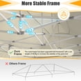 thumbnail image 5 of COBIZI Canopy 10x30 Pop-up Heavy Duty Canopy Tent with 8 Removable Sidewalls,Party Tent for Weddings,Beaches,Outdoor Events,Commercial Seasonal Wind UV 50+& Waterproof&Sunburn Protection,Khaki, 5 of 12
