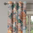 thumbnail image 3 of Ambesonne Grommet Curtain, , 50"x60", Burnt Sienna Rose, 3 of 5