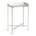 thumbnail image 1 of Kate and Laurel Celia Modern Mirrored Tray Side Table, 18 x 12 x 26, Silver, Foldable Rectangular End Table for Storage and Display, 1 of 2