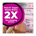 thumbnail image 4 of Post-it Super Sticky Recycled Notes, Wanderlust, 3 in x 3 in, 12 Pads, 4 of 16