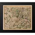 thumbnail image 2 of Visscher 23x20 Black Modern Framed Museum Art Print Titled - Moselle River Basins Germany France Luxembourg, 2 of 5