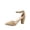 Gray, variant on Songful-6 Women's Pointed Toe Ankle Strap Buckle Chunky High Heels Sandals Shoes ( Silver, 9 )