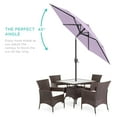 thumbnail image 3 of Best Choice Products 7.5ft Heavy-Duty Outdoor Market Patio Umbrella w/ Push Button Tilt, Easy Crank - Lavender, 3 of 8