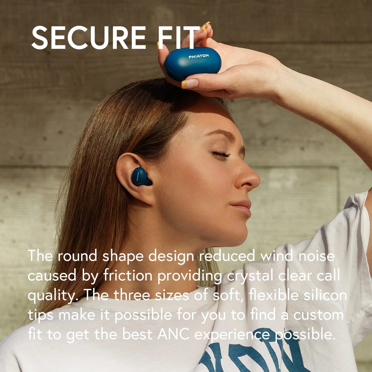 Phiaton Bonobuds True Wireless Earbuds Bluetooth Active Noise Cancelling Earphones - Ambient Mode Headphones with Touch Controls - 20 Hr Battery and Quick Charge