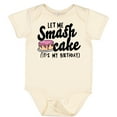 thumbnail image 3 of Inktastic Let Me Smash Cake Its My Birthday Girls Baby Bodysuit, 3 of 5