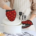 thumbnail image 6 of Vsdgher Strawberry Non-Slip Mini Oven Mitt Set, Short Oven Mitts for Baking Grilling Barbecue Microwave, 5.9"x5.9"in, 6 of 7