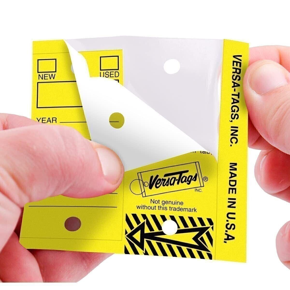 Versa-Tags 250 Key Tags, Self Protecting Poly, 1.25''x3'', Highly Resistant