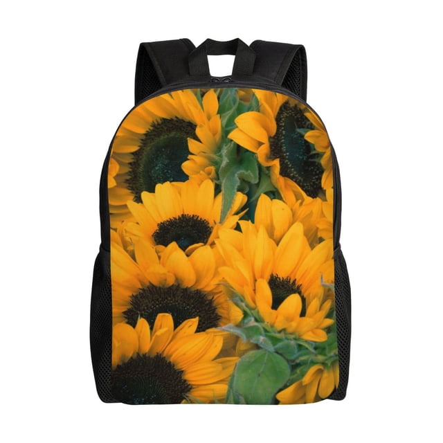 Disketp Sunflowers 7 Mochila Unisex de Apertura Lateral Completa, Mochila para Laptop para Escuela, Trabajo y Viajes