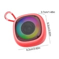 thumbnail image 3 of SHIMELE Wireless Bluetooth Speaker, Portable Mini Speaker, RGB Light Speaker, 5W Loud Sound with Bass, Bluetooth 5.4, Long Battery Life for Indoor Outdoor Home Party Camping Travel, 3 of 6