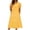 Yellow, variant on CHGBMOK Womens Solid Maxi Linen Dress V-neck Casual Short Sleeve A-Line Dress Drawstring Waist Flowly Beach Vacation Casual Dress